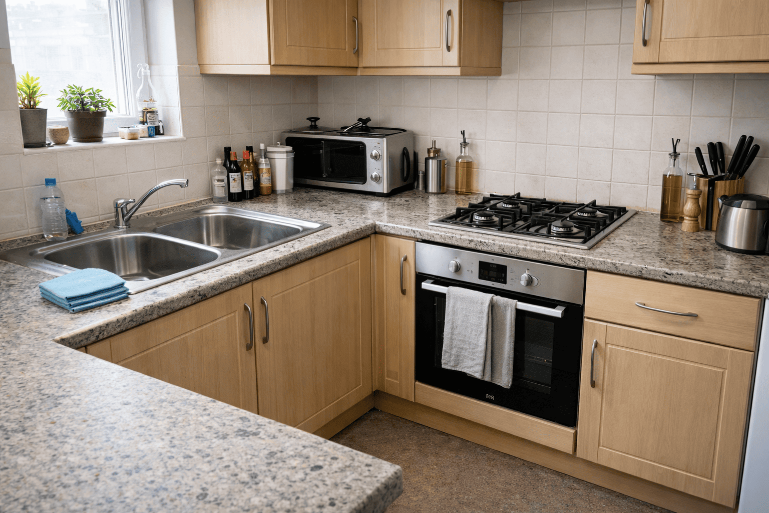 kitchen after cleaning