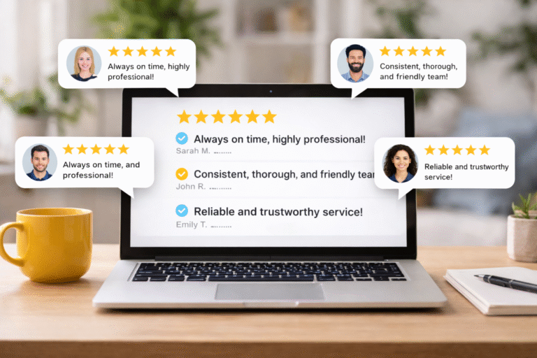 customer reviews showing reliability of a cleaning company Ottawa homeowners trust for consistent and professional service
