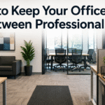 Office Cleaning Tips Ottawa guide showing a clean and organized office maintained between professional cleaning visits
