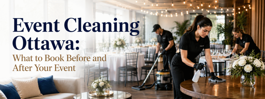 Event Cleaning Ottawa: What to Book Before and After Your Event