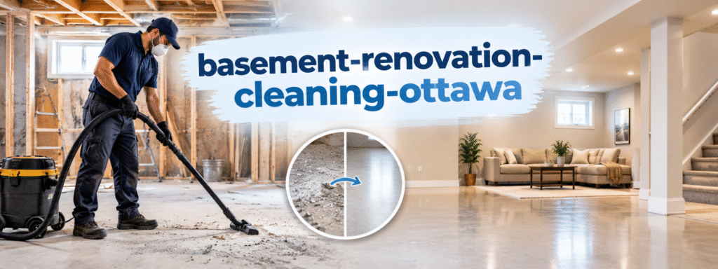 Basement Renovation Cleaning Ottawa: Removing Construction Dust Before Finishing